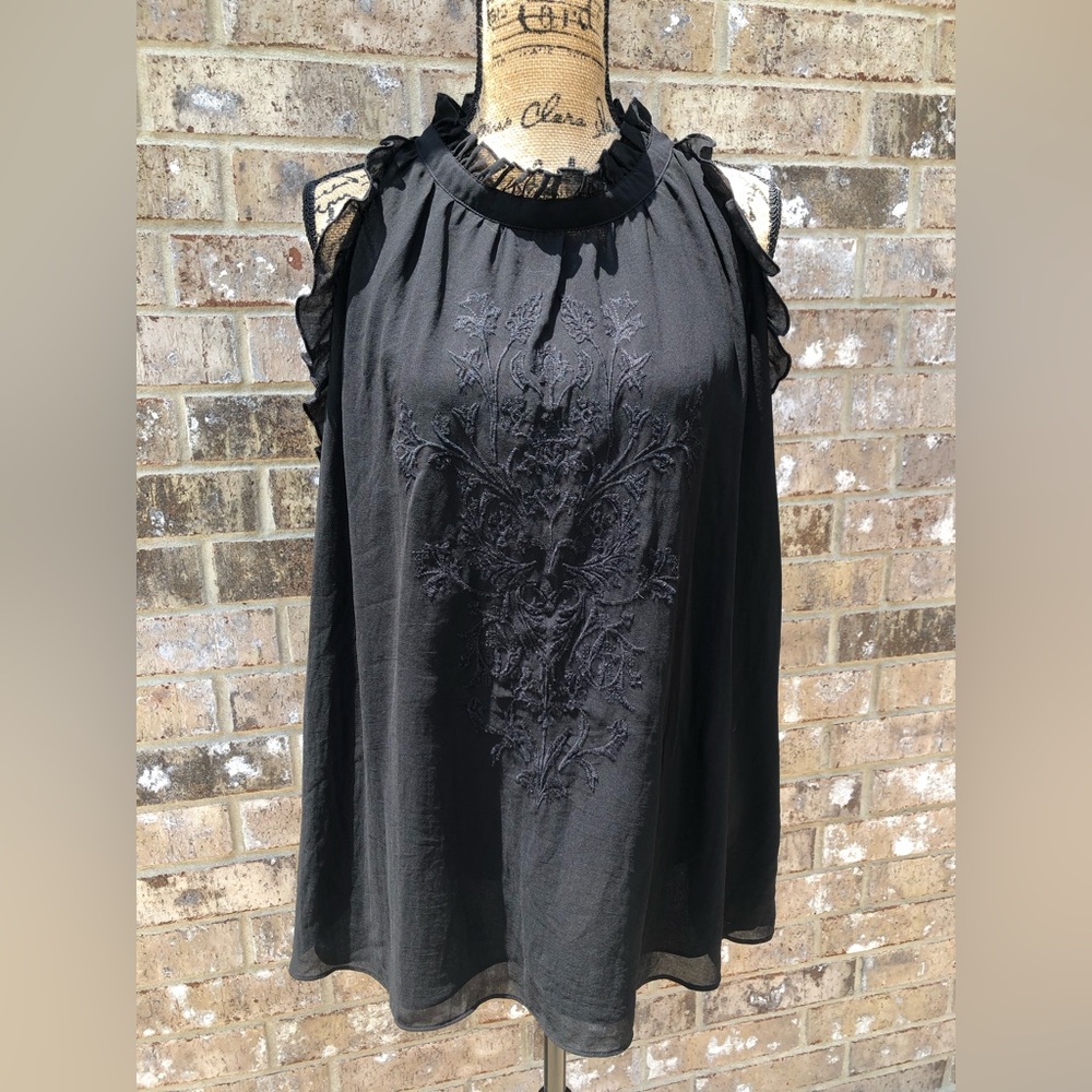 City Chic Women’s Black Blouse -Size M/18
